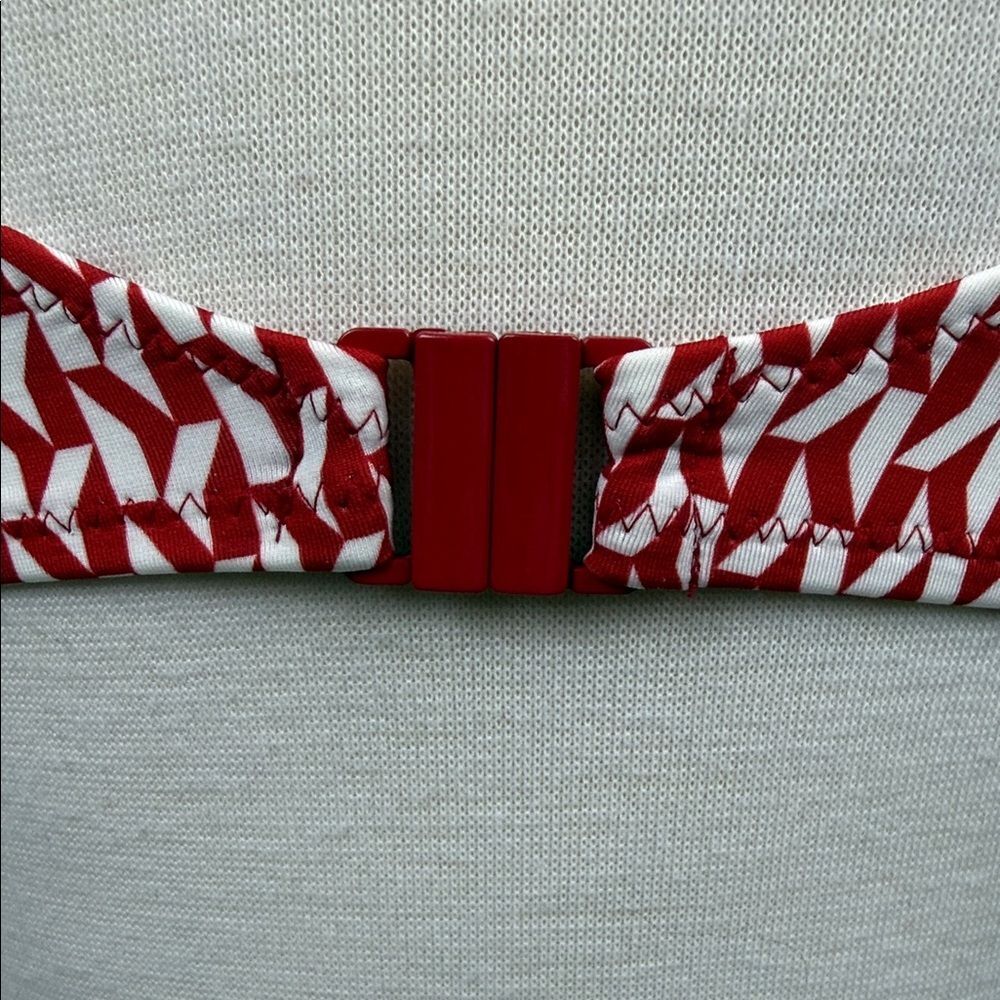 Fantasie Red and White Patterned Bikini Top, Size 32 - NWT - Picture 5 of 15